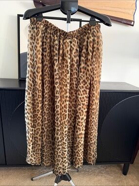 Vintage Y2K August Max Woman Cheetah Print Skirt
